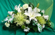 St. Patrick's Day Centerpiece from Mischler's Florist and Greenhouses in Williamsville, NY