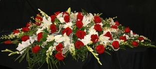 Casket Spray Roses from Mischler's Florist and Greenhouses in Williamsville, NY