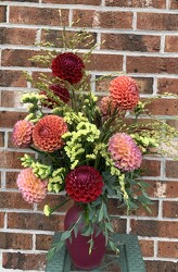 Dozen Dahlias from Mischler's Florist and Greenhouses in Williamsville, NY