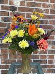 Classic Fall Vase from Mischler's Florist and Greenhouses in Williamsville, NY
