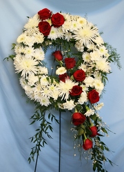Sympathy Wreath from Mischler's Florist and Greenhouses in Williamsville, NY