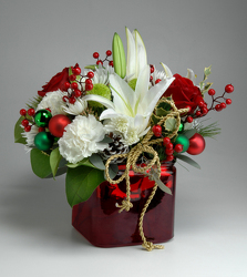 Christmas Cube from Mischler's Florist and Greenhouses in Williamsville, NY