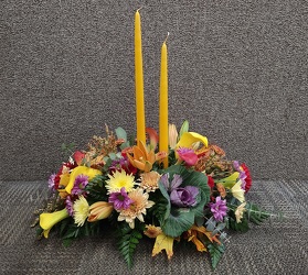 Mischler's Harvest Centerpiece from Mischler's Florist and Greenhouses in Williamsville, NY