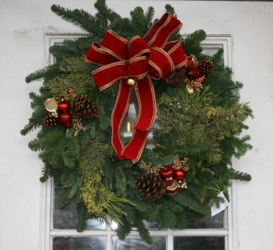 Christmas Wreath from Mischler's Florist and Greenhouses in Williamsville, NY